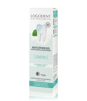 Logona LOGODENT NATURWEISS Pfefferminz Zahnpasta-75 ml