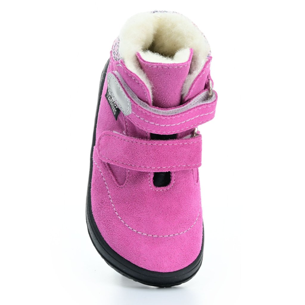 Jonap B5S SLIM rosa mit Wolle gefütterte Barfuß-Stiefeletten