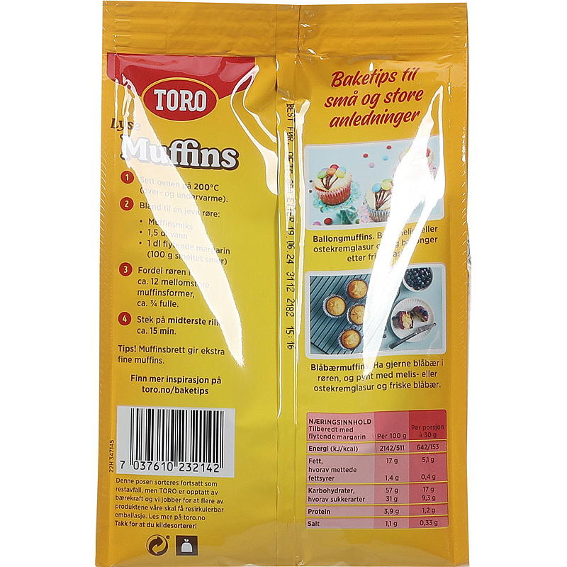 Toro Lyse muffins 331 g Toro