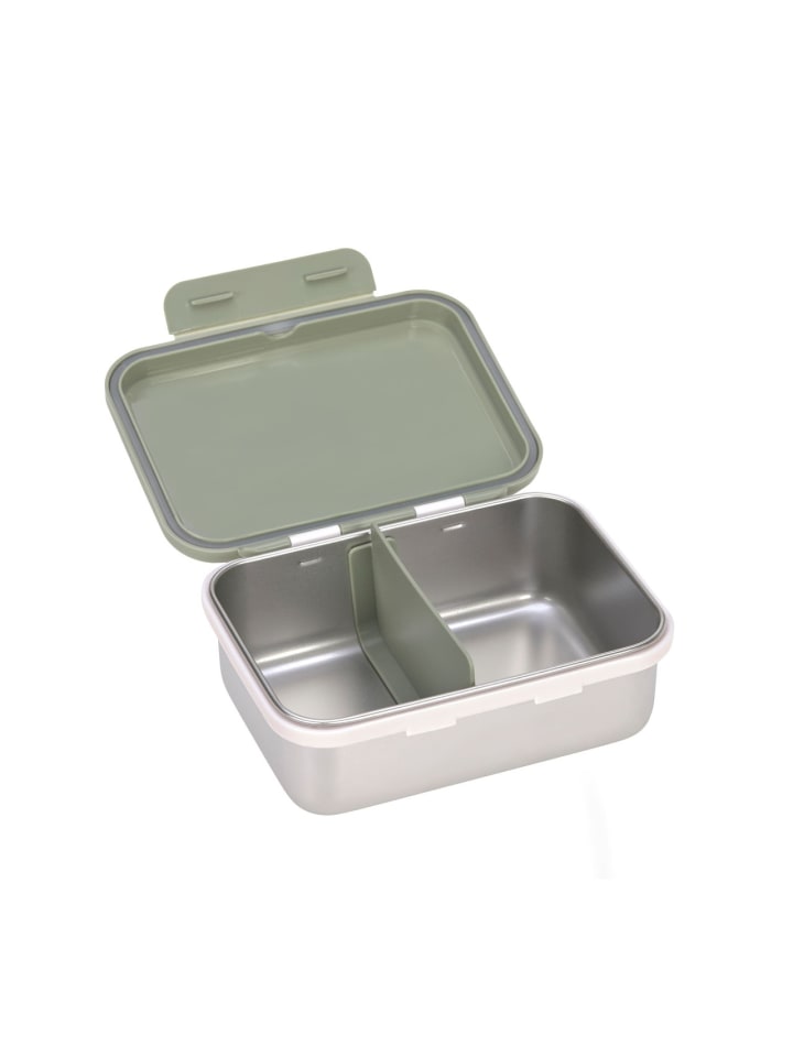 Lässig Lässig Brotdose Kinder - Edelstahl Lunchbox, Happy Prints light olive günstig kaufen onesize