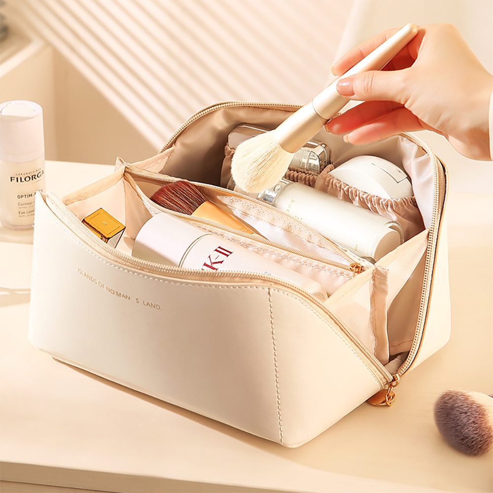 Deliana.makeup Kosmetiktasche Tragbare Reise-Kosmetiktasche, großes Fassungsvermögen, wasserdicht (1-tlg., 1 Stück Set), Solide Farbe Schale Typ