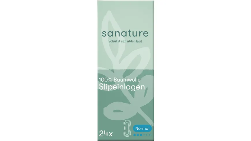 Sanature 100% Baumwolle Slipeinlagen Normal