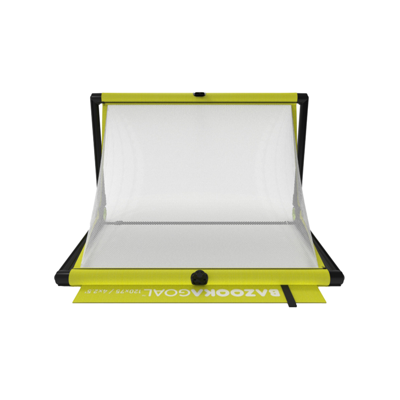 Bazookagoal Teleskoptor | 120x75 cm Gelb Weiss | Funino Fußball Minitor