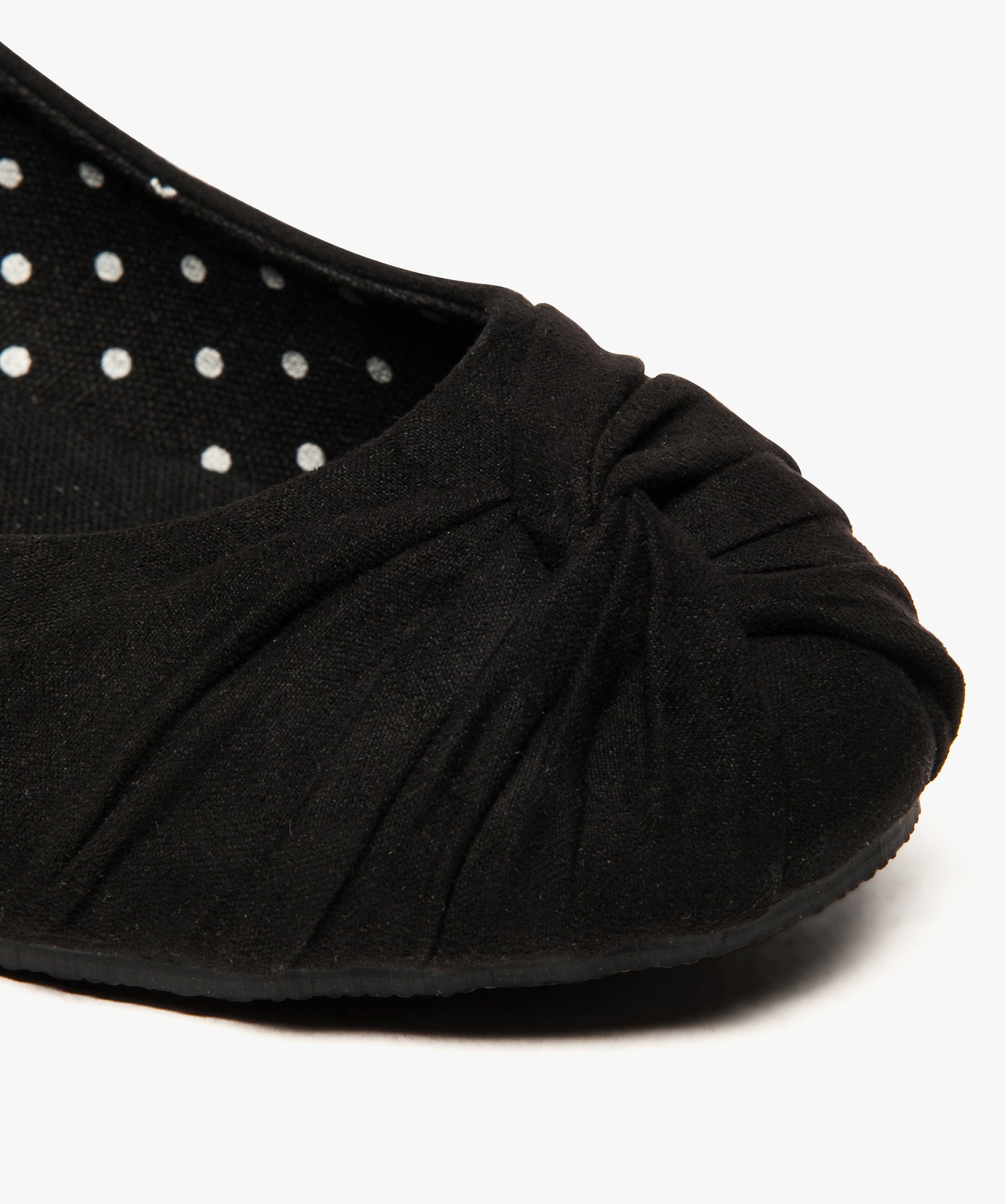 Ballerines à talon compensé noir | GEMO