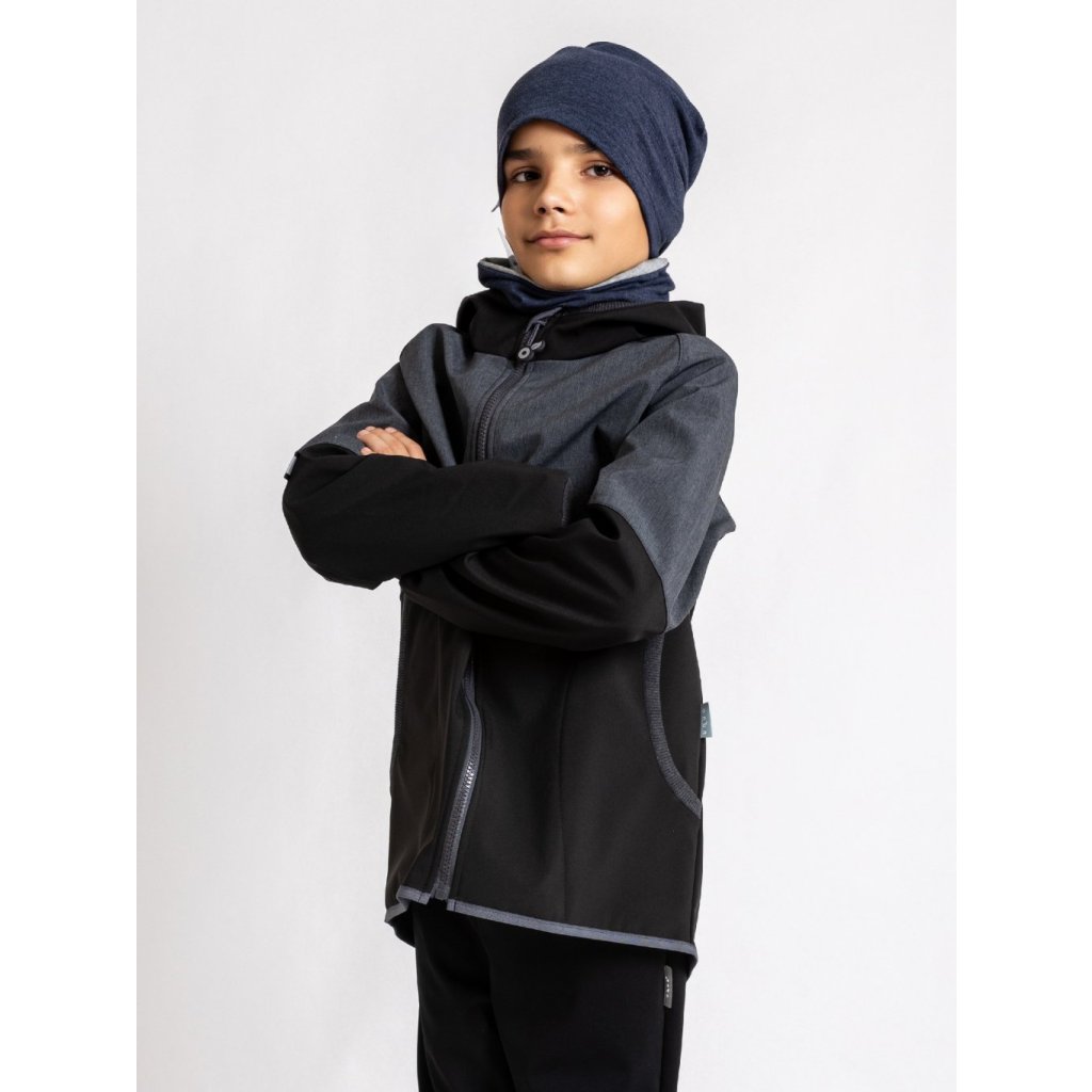 Unuo Kindermütze Homeless dunkel Jeans