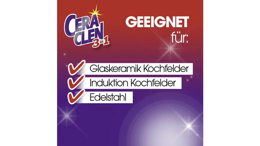 Ceraclen 3in1 Glaskeramik Reiniger & Pfleger 200 ml 200 ml