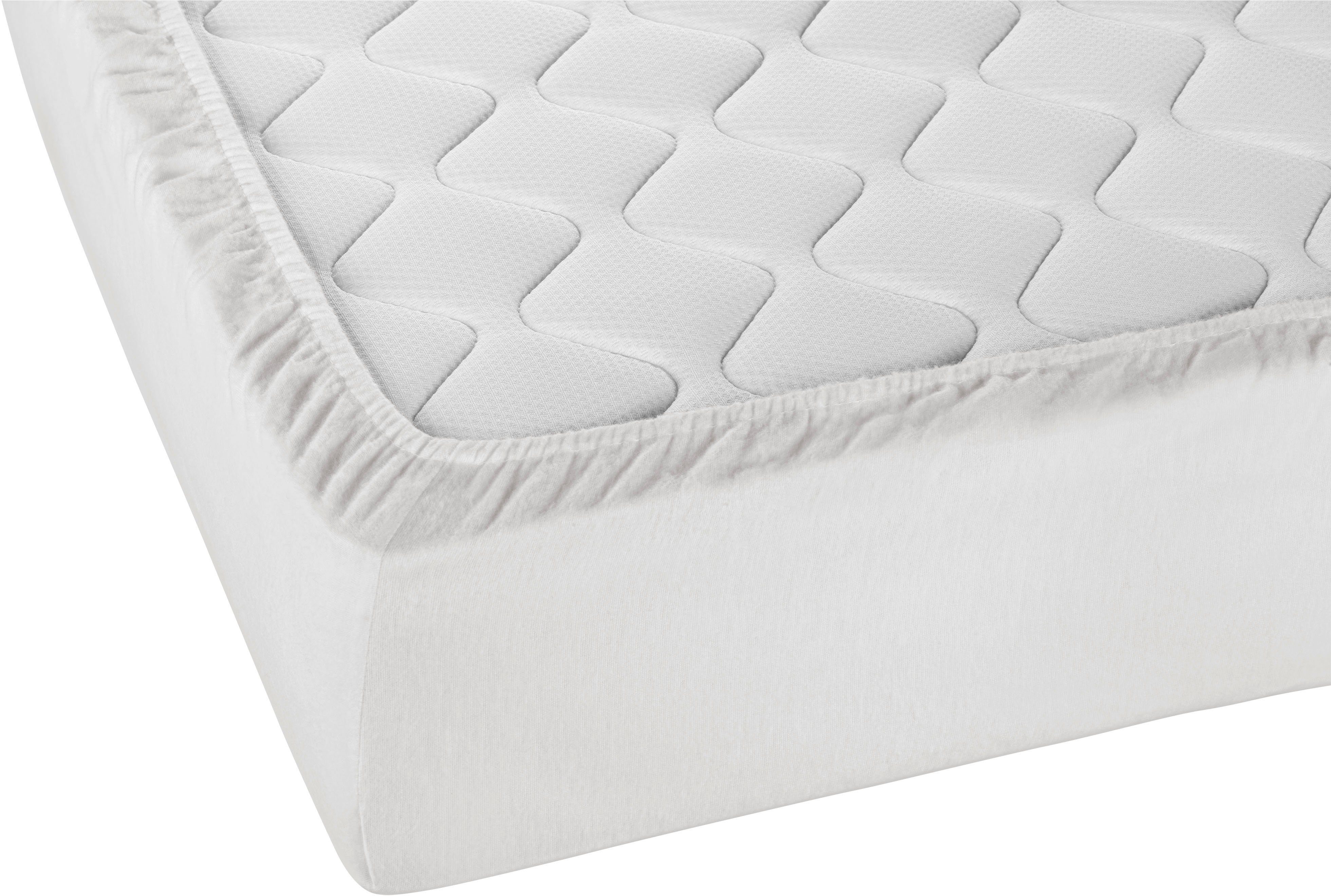 Matratzenauflage Wasserundurchlässiges Molton-Spannbetttuch mit Silberausrüstung Biberna Sleep & Protect