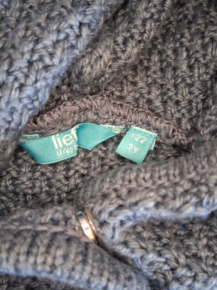 Lief Strickpullover ⭐ Hoodie Blau 122 eher 128 ...fällt groß aus  günstig kaufen 122