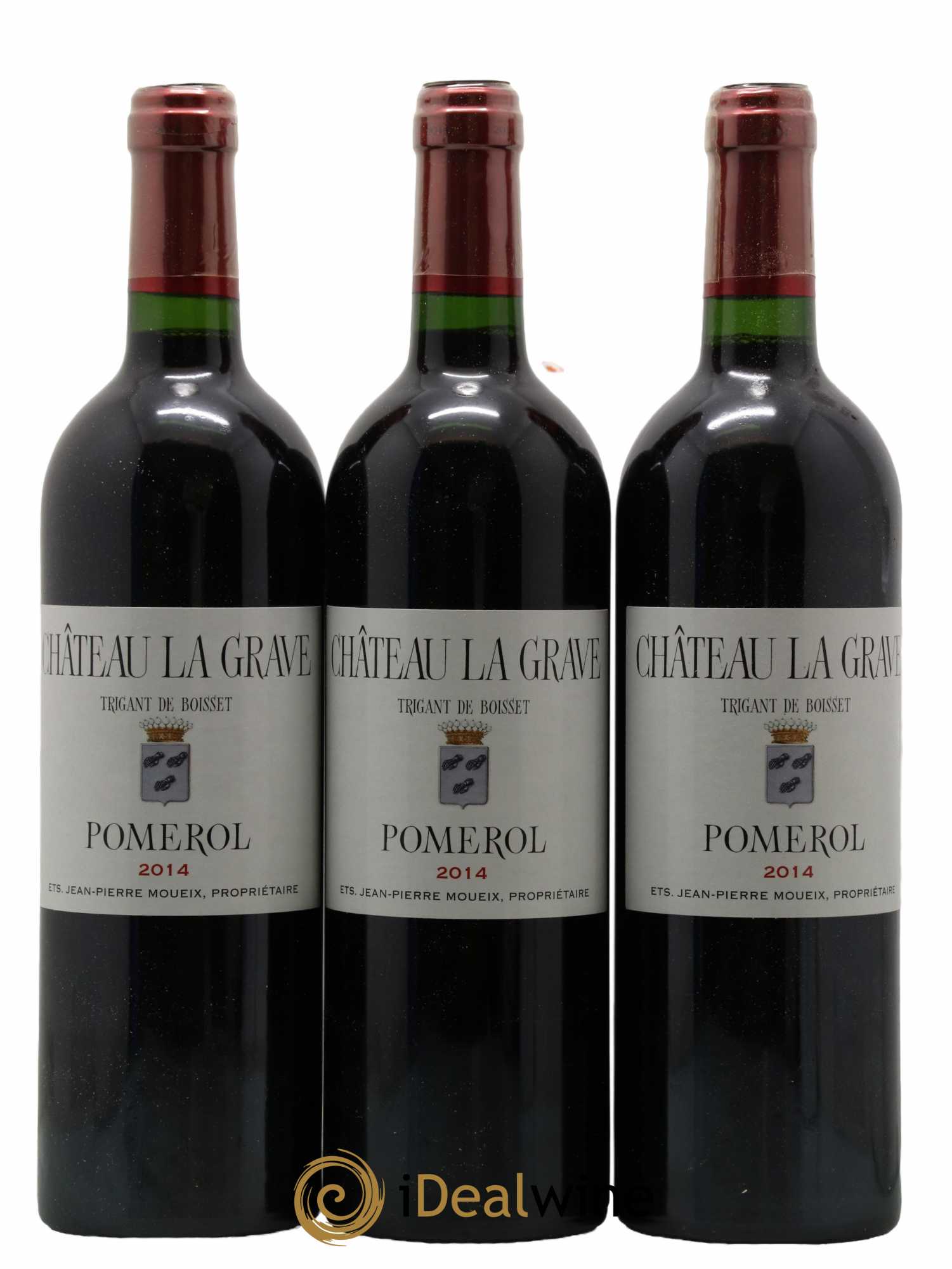 Château La Grave à Pomerol (Trigant de Boisset)  2014 - Lot de 12 Bouteilles