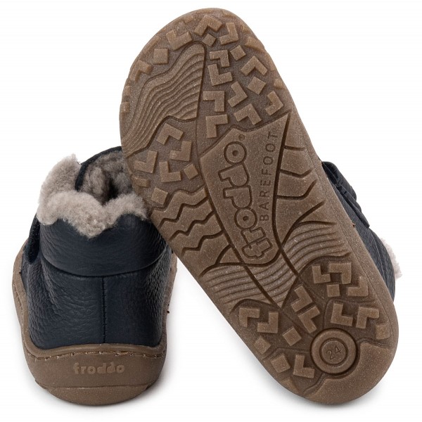 Froddo ~ Winter Furry MidCut Klett Leder ~ Dark Blue