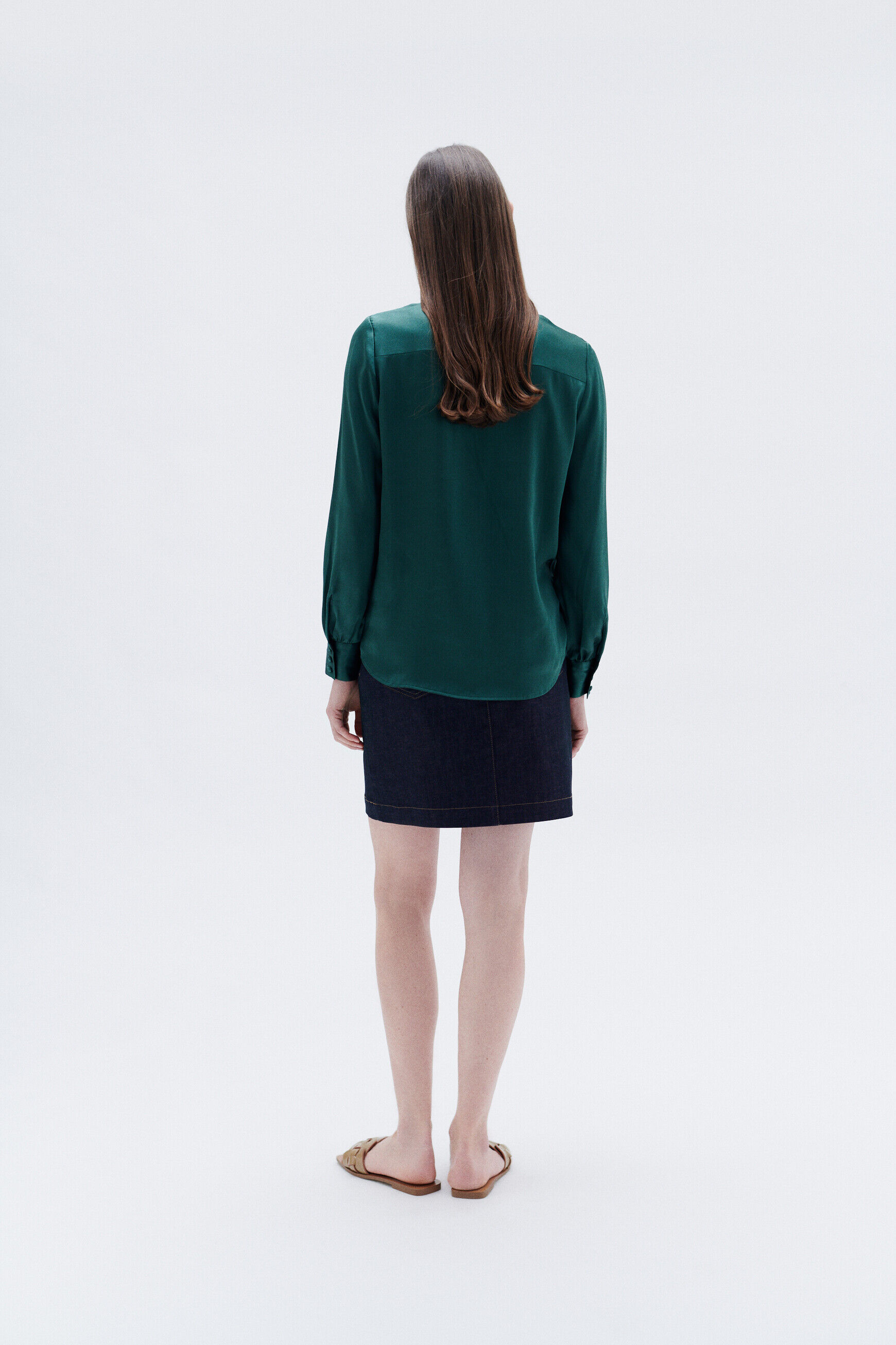 Blouse cmilana2 vert fonce femme