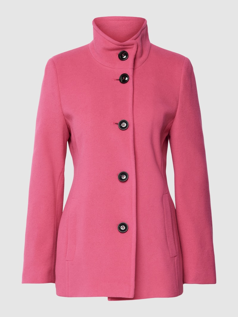 Jacke mit Stehkragen in rosa