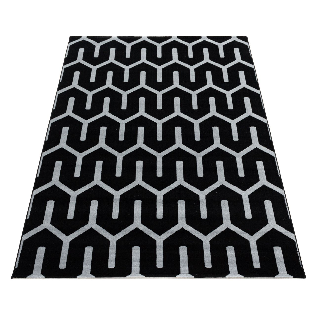 Ayyildiz Teppich, COSTA 3524, BLACK, 140 x 200 cm
