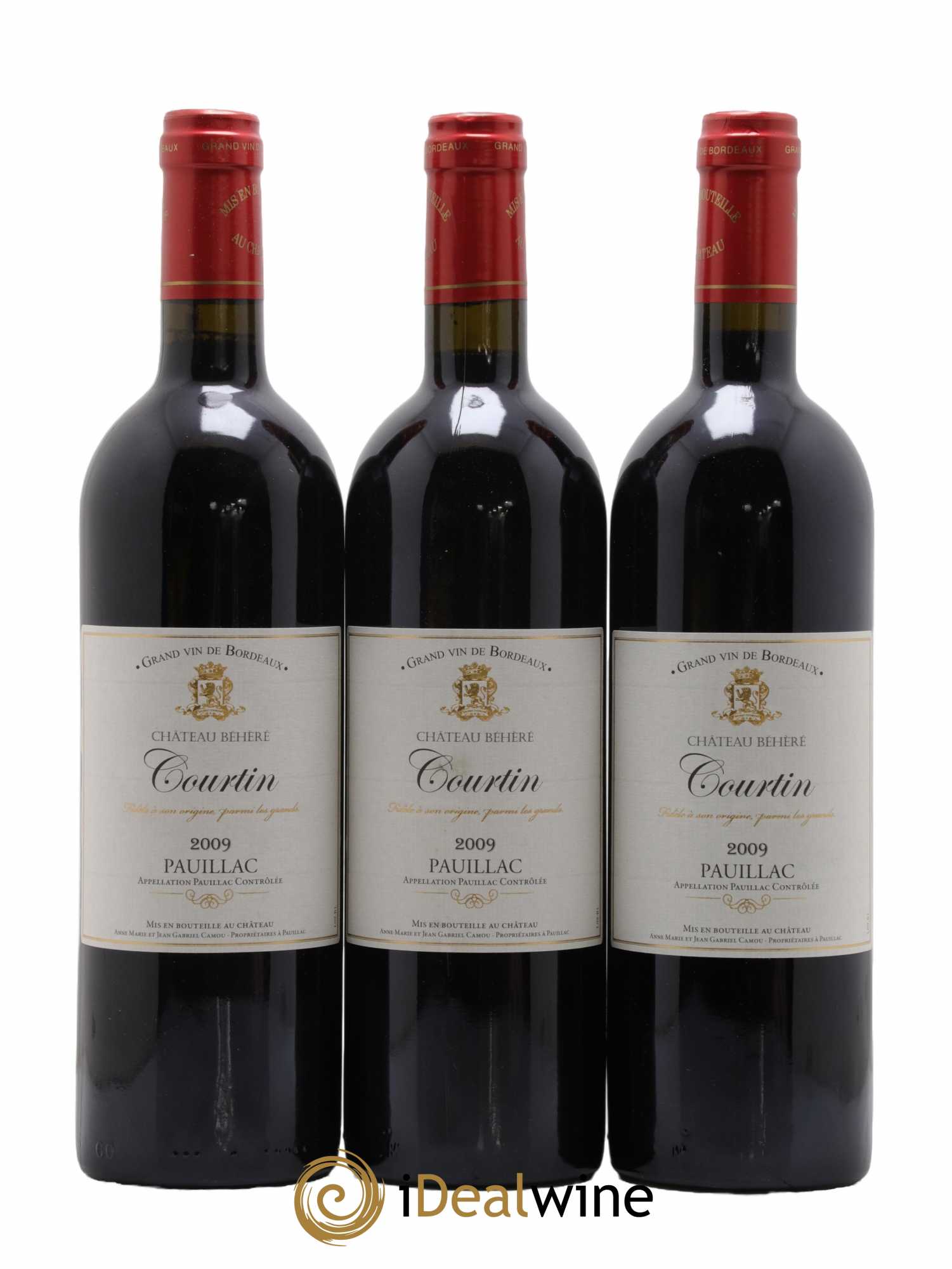 Pauillac Château Courtin 2009 - Lot de 6 Bouteilles