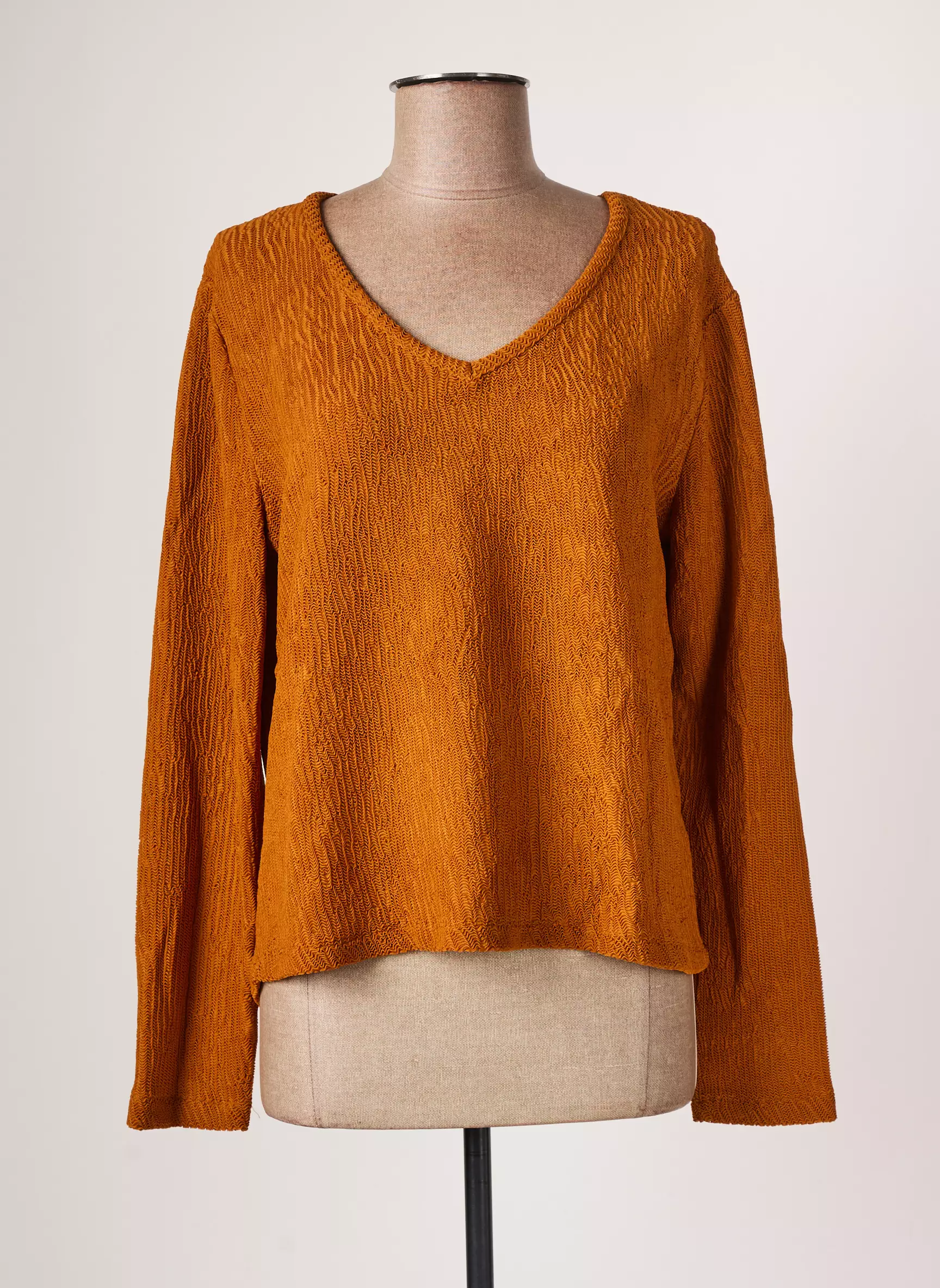 Hbt Pulls Femme couleur jaune