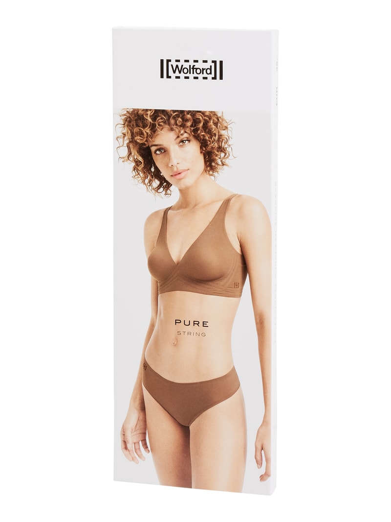 String aus Mikrofaser Modell 'Pure' in schwarz
