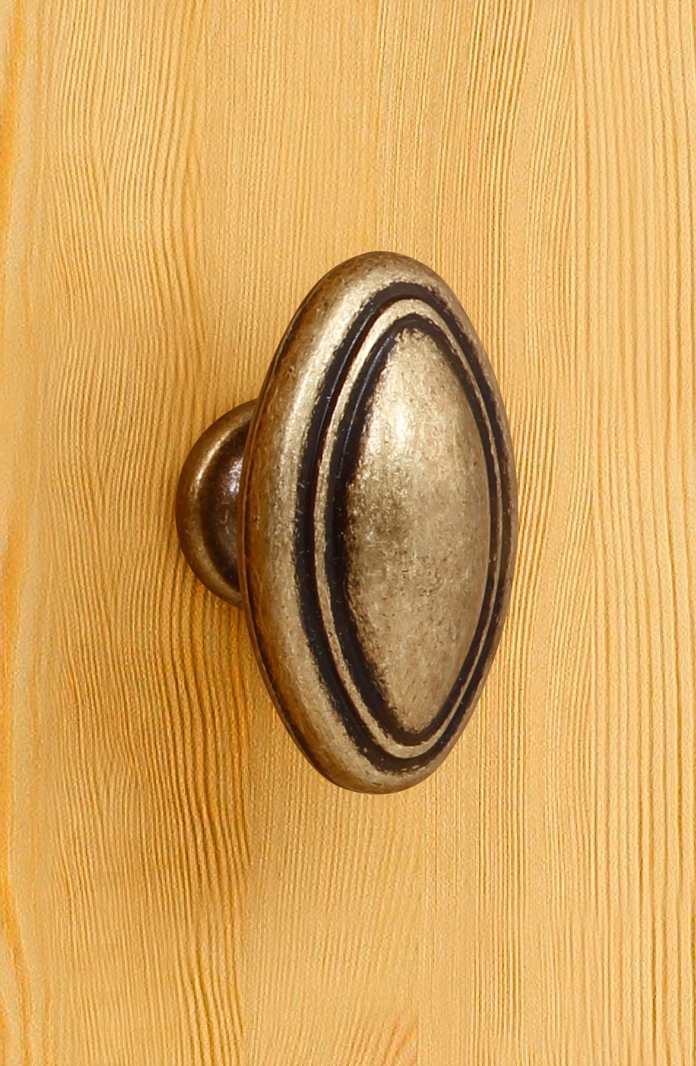 Home affaire Bücherregal Soeren, massiver Kiefer, in 2 Höhen, Tiefe 29 cm, Türen mit Klarglas Einsatz