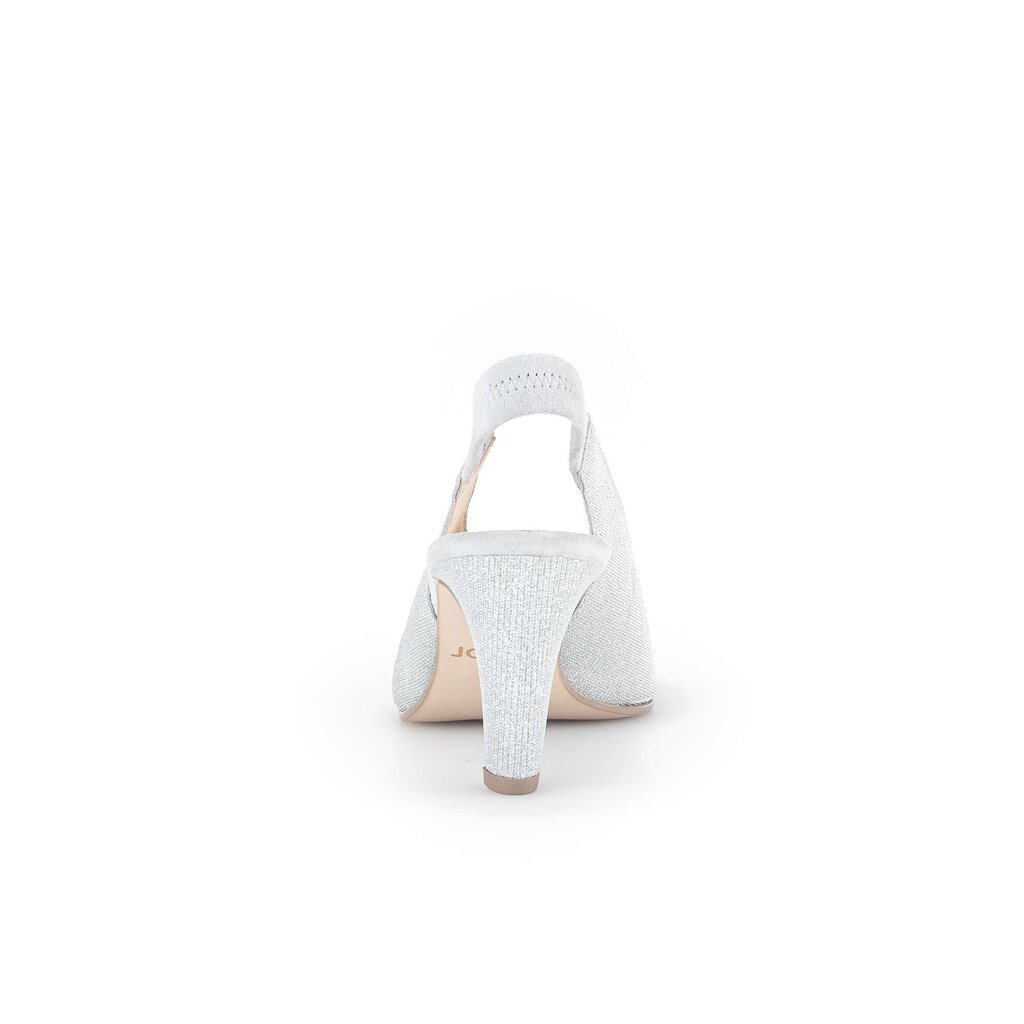 Gabor fashion Peeptoes silber