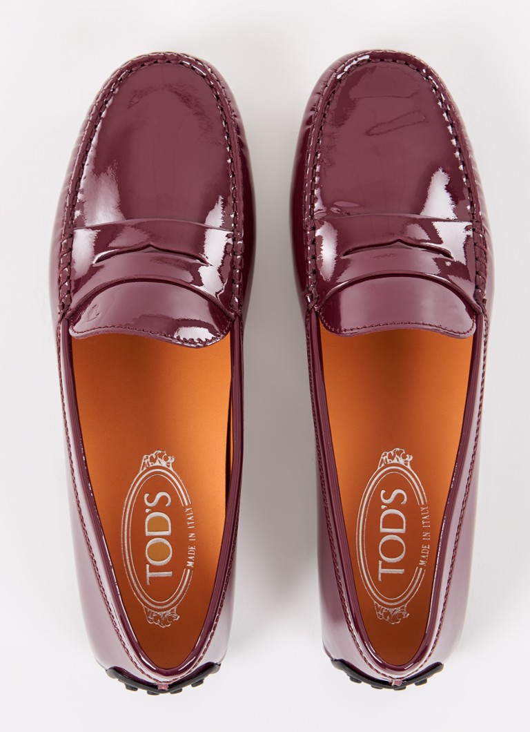 Tod's Gomma skinnmokkasin med patentfinish