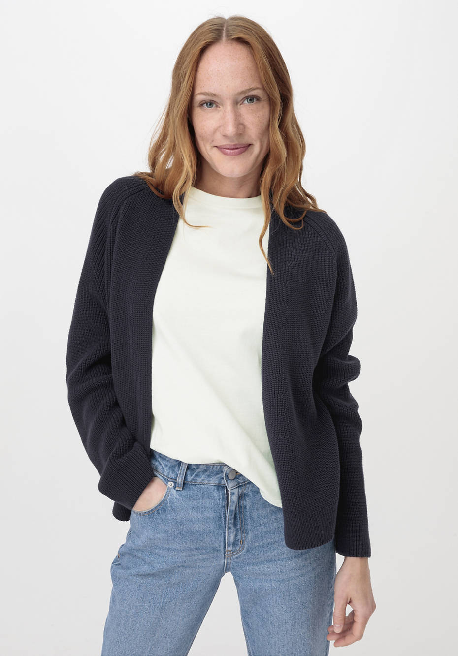 Strickjacke aus reiner Bio-Baumwolle