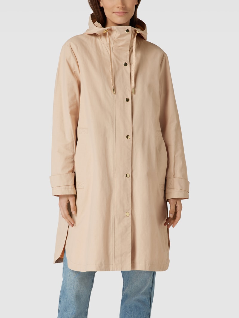 Parka mit Seitenschlitzen in beige