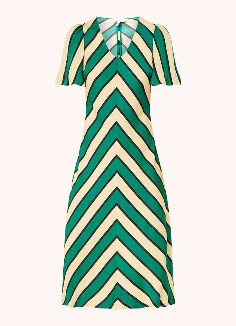 Vestido midi a rayas Meerim de LKBennett