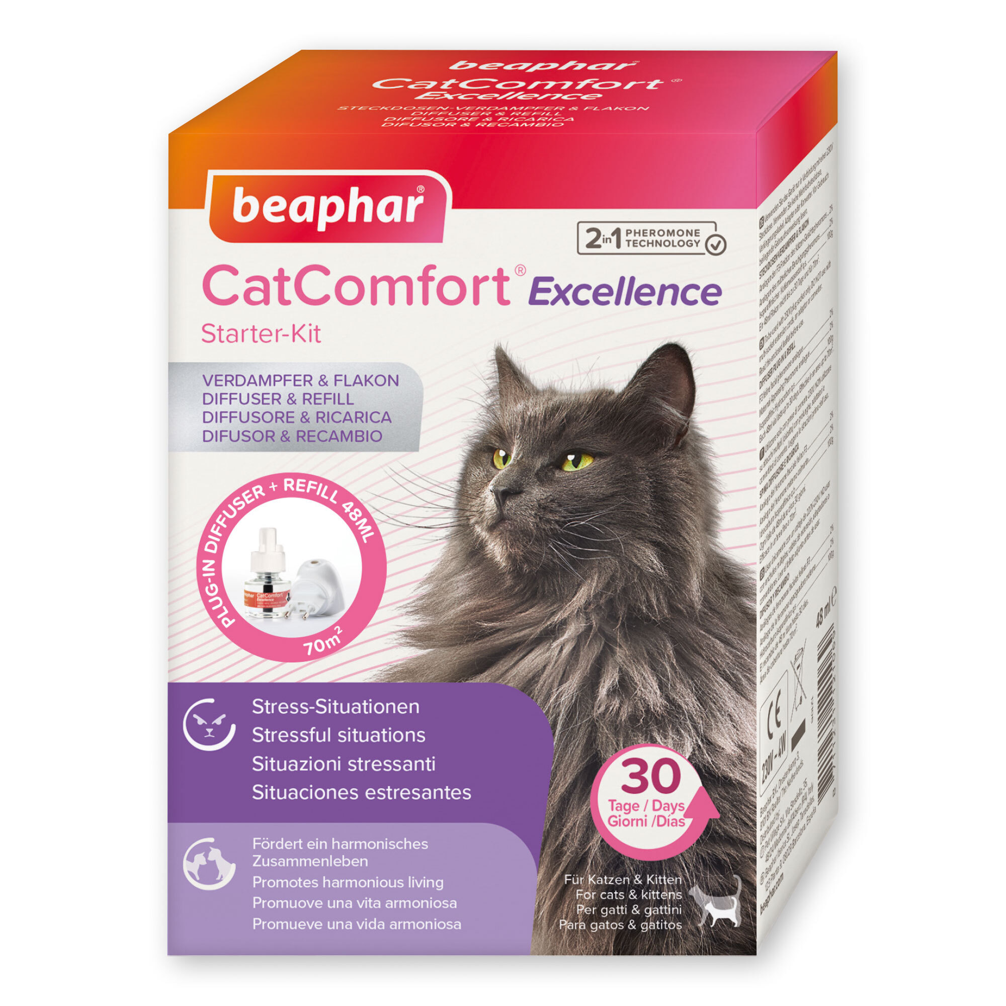Beaphar Beruhigungsmittel Beaphar CatComfort Excellence Starter-Kit 48ml