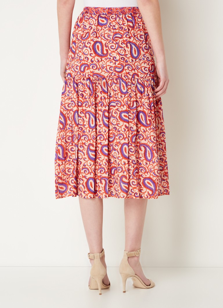 Fusta midi cu imprimeu Damya Gerard Darel