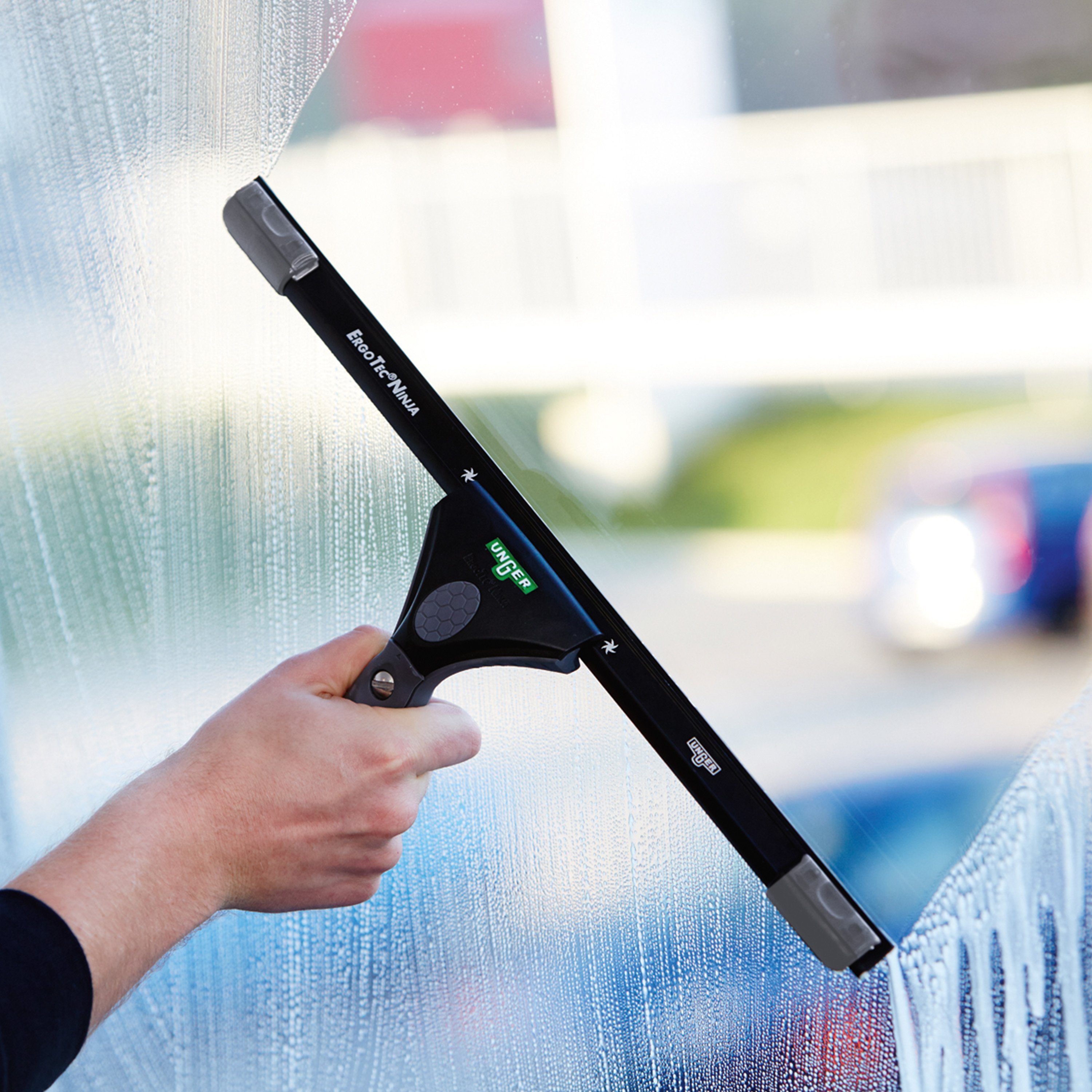 Unger Fensterreiniger ErgoTec NINJA Fensterreinigungs-Komplett-Set 6in1