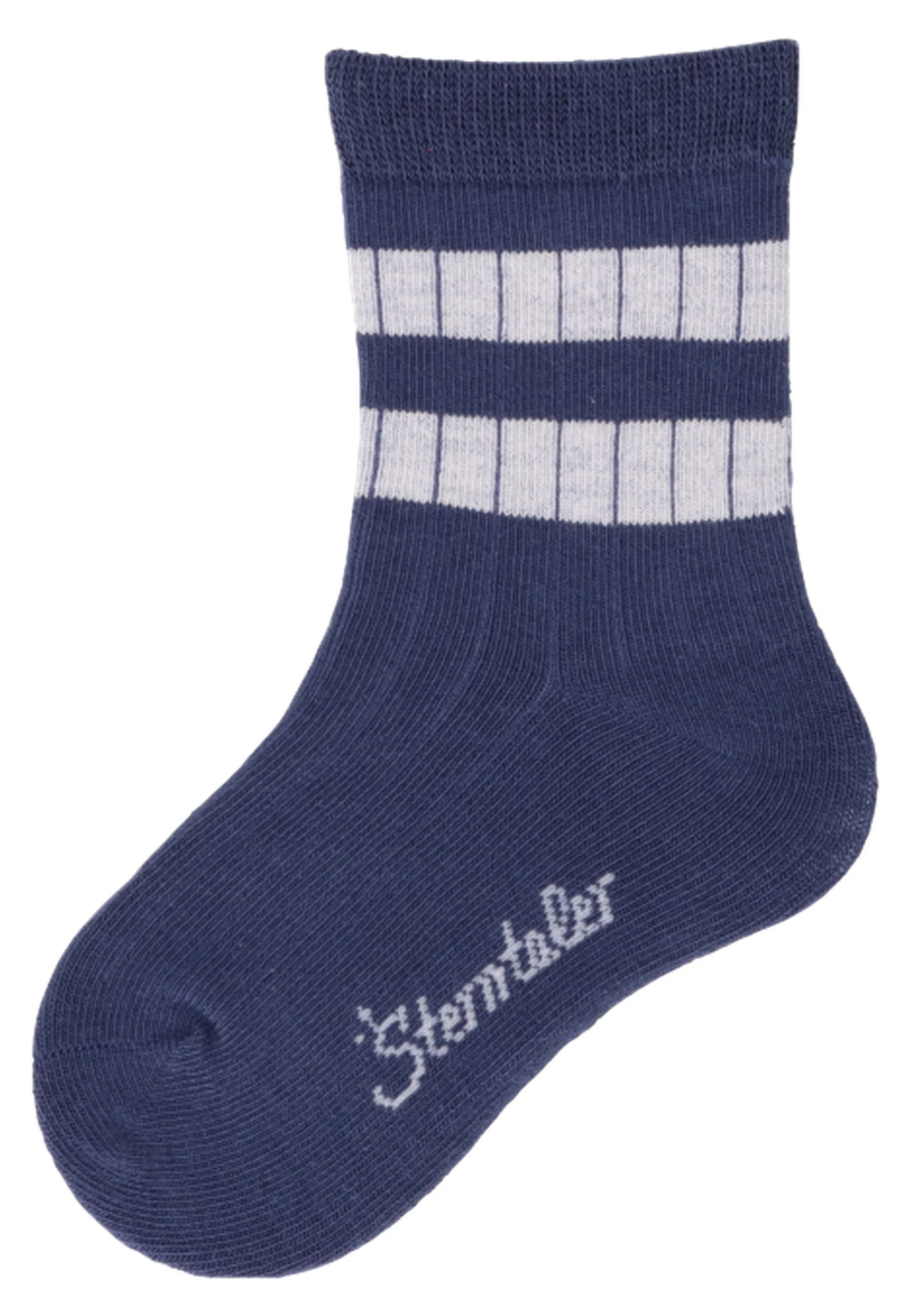 Socken im 3er Pack mit Rippenoptik in versch. Farben