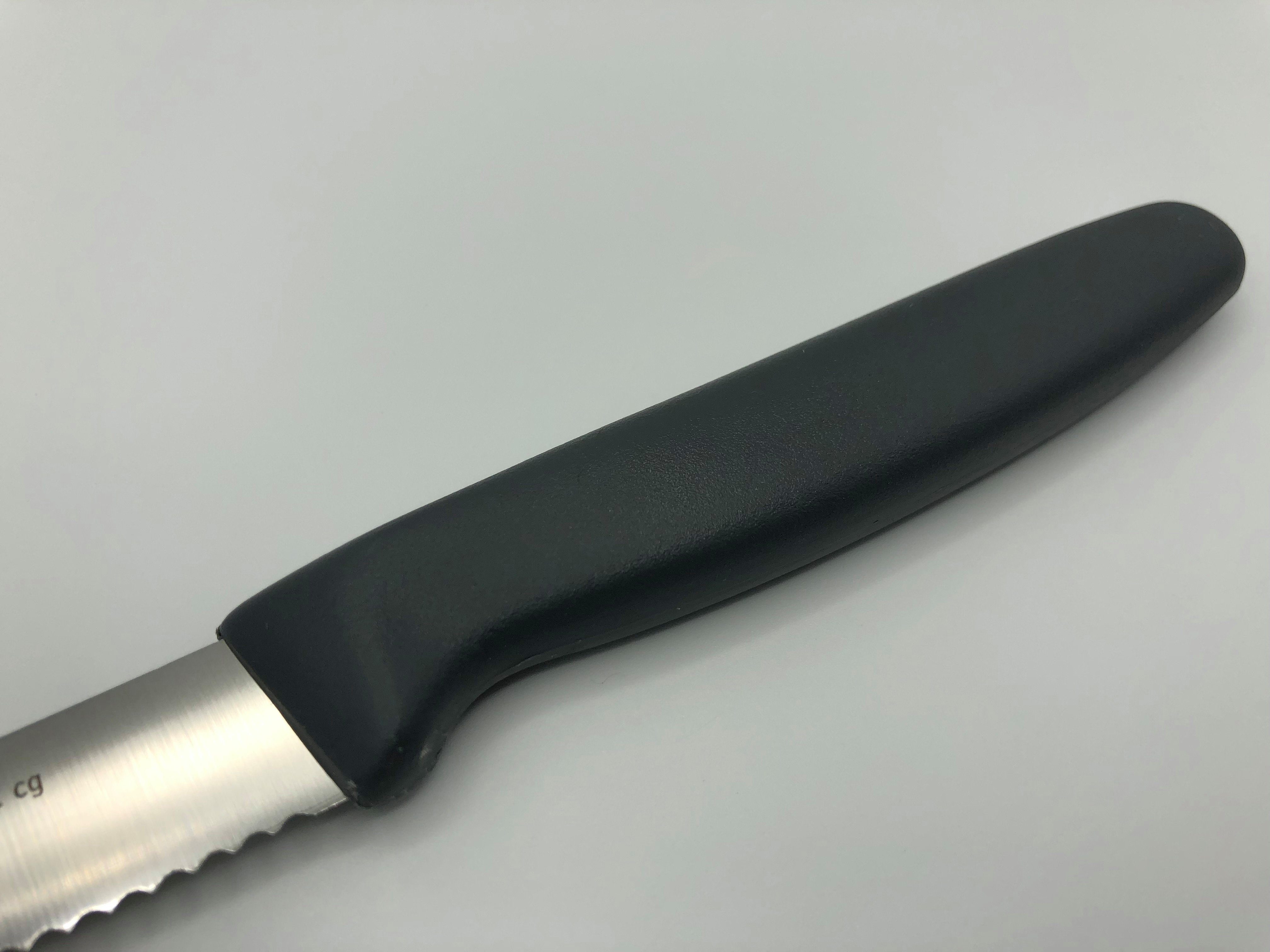 Giesser Messer Tomatenmesser Allzweckmesser Brötchenmesser 8365 wsp 11, Spülmaschinenfest, 3 mm Wellenschliff extrem scharf, 19 Farben