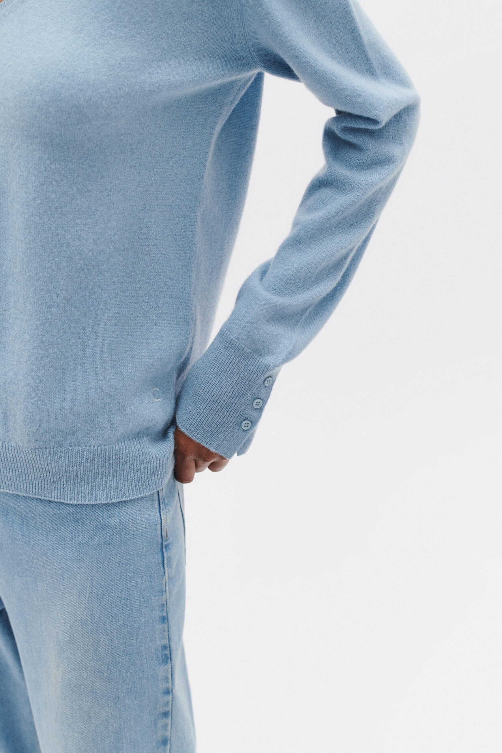 Pull marianne bleu ciel femme