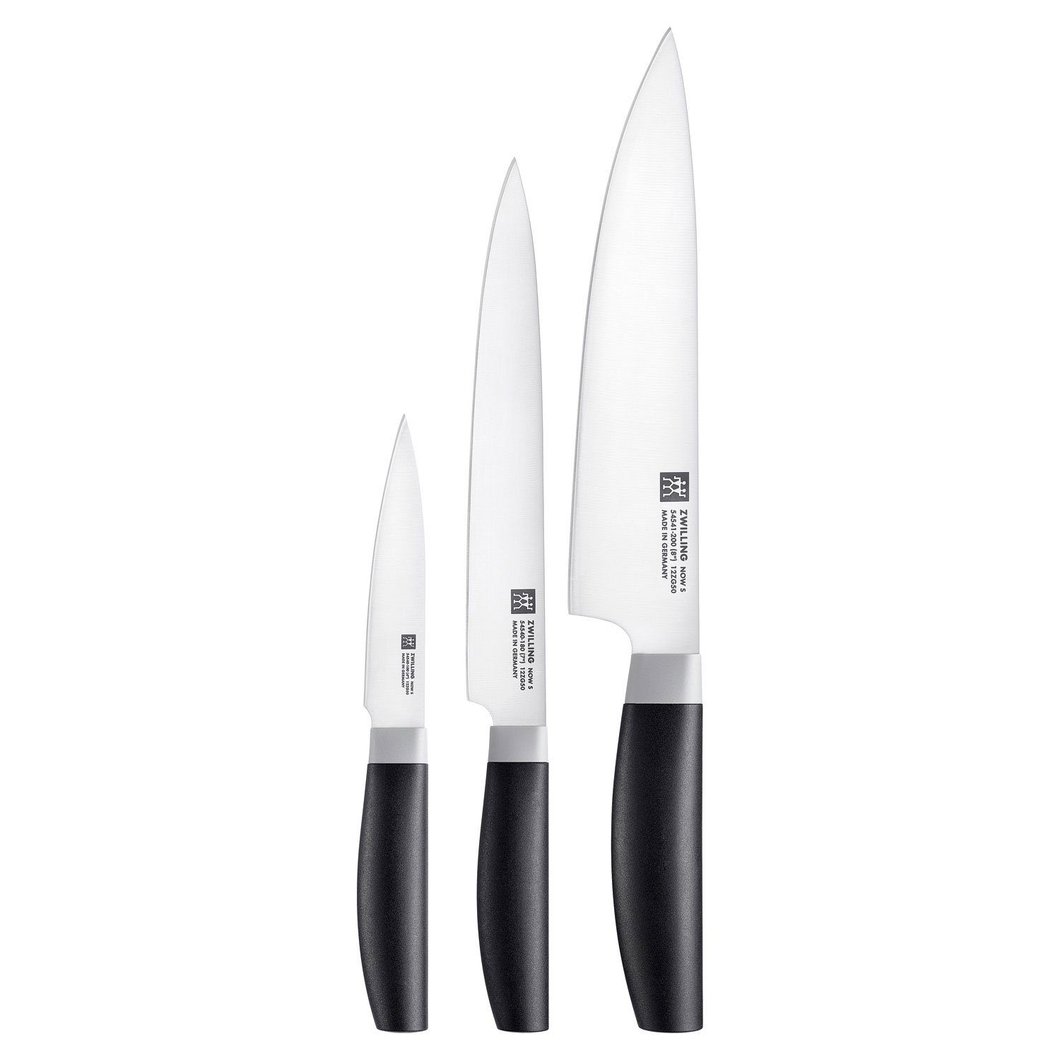 Zwilling Messer-Set Messerset 3-tlg. NOW S, Schwarz, Metall