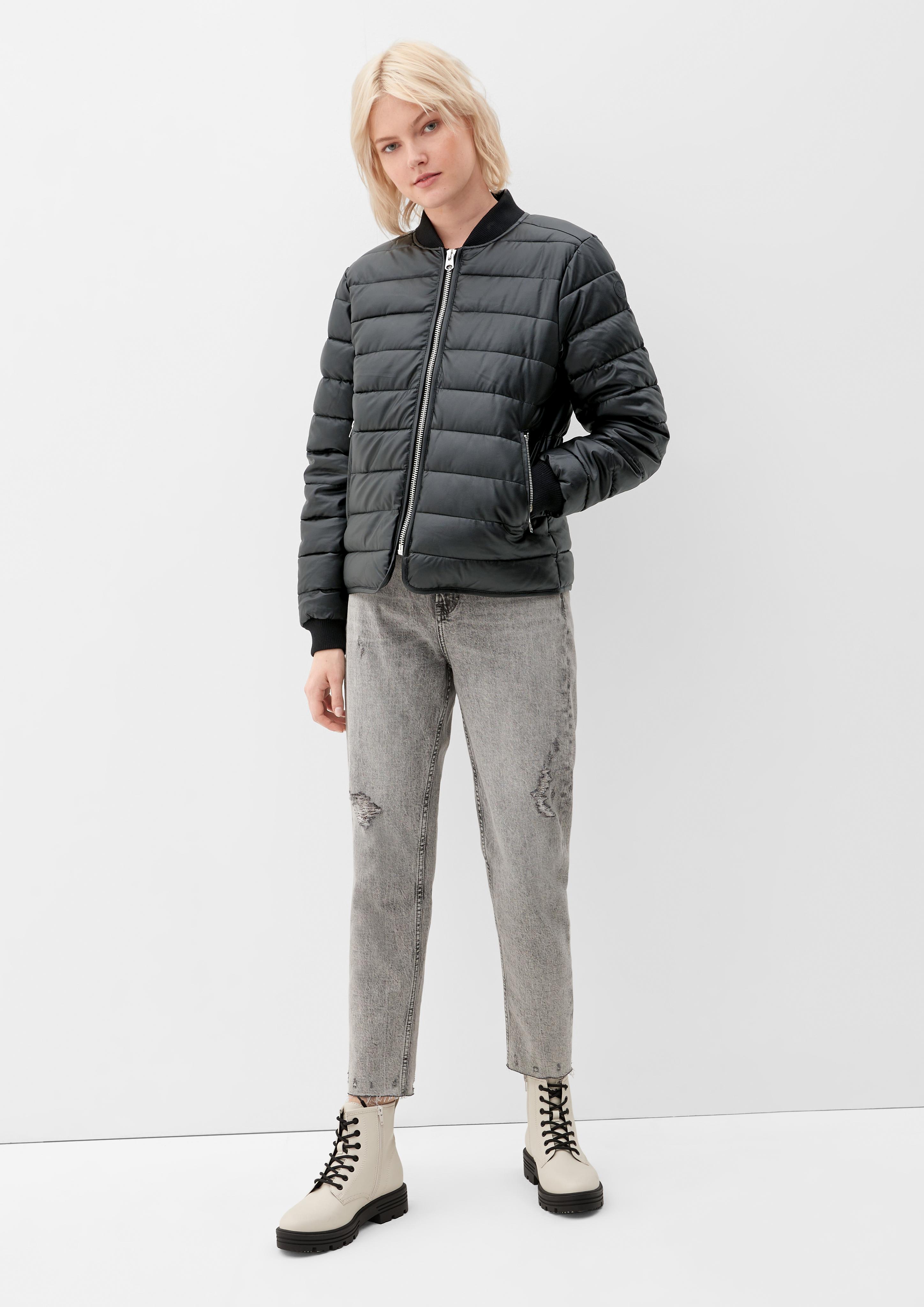 Steppblouson in Leder-Optik  2115487-9999