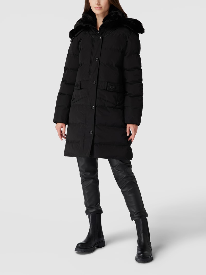 Funktionsjacke mit Label-Details Modell 'Kitzbühel' in schwarz