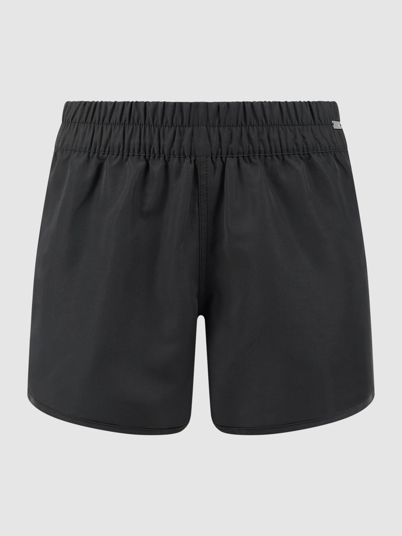 Bikini-Hose mit Leistentasche in schwarz