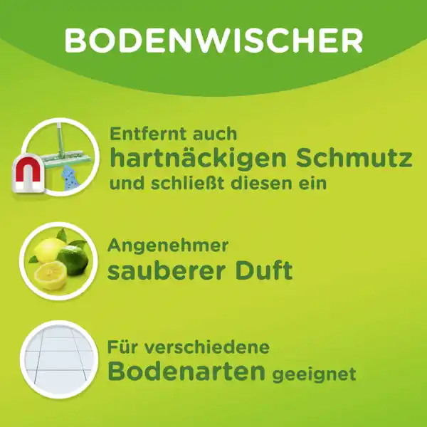 Wet Feuchte Bodentücher Zitrus Nachfüllpackung Doppelpack