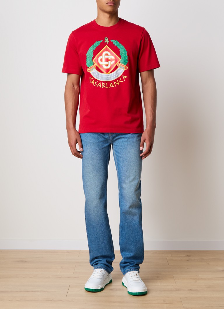 Tricou Casablanca din bumbac organic cu logo imprimat