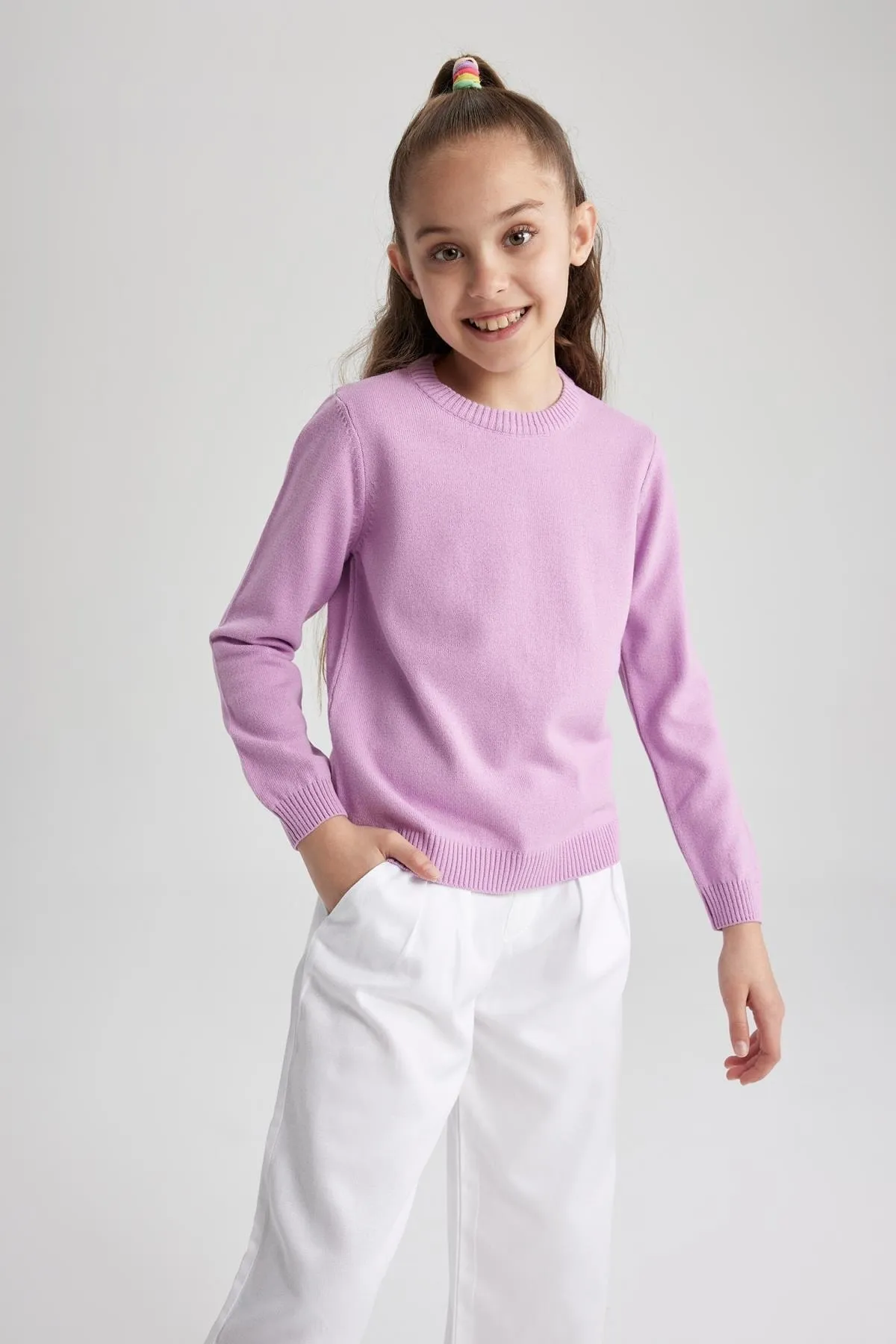 DeFacto  Schulpullover mit Rundhalsausschnitt für Mädchen