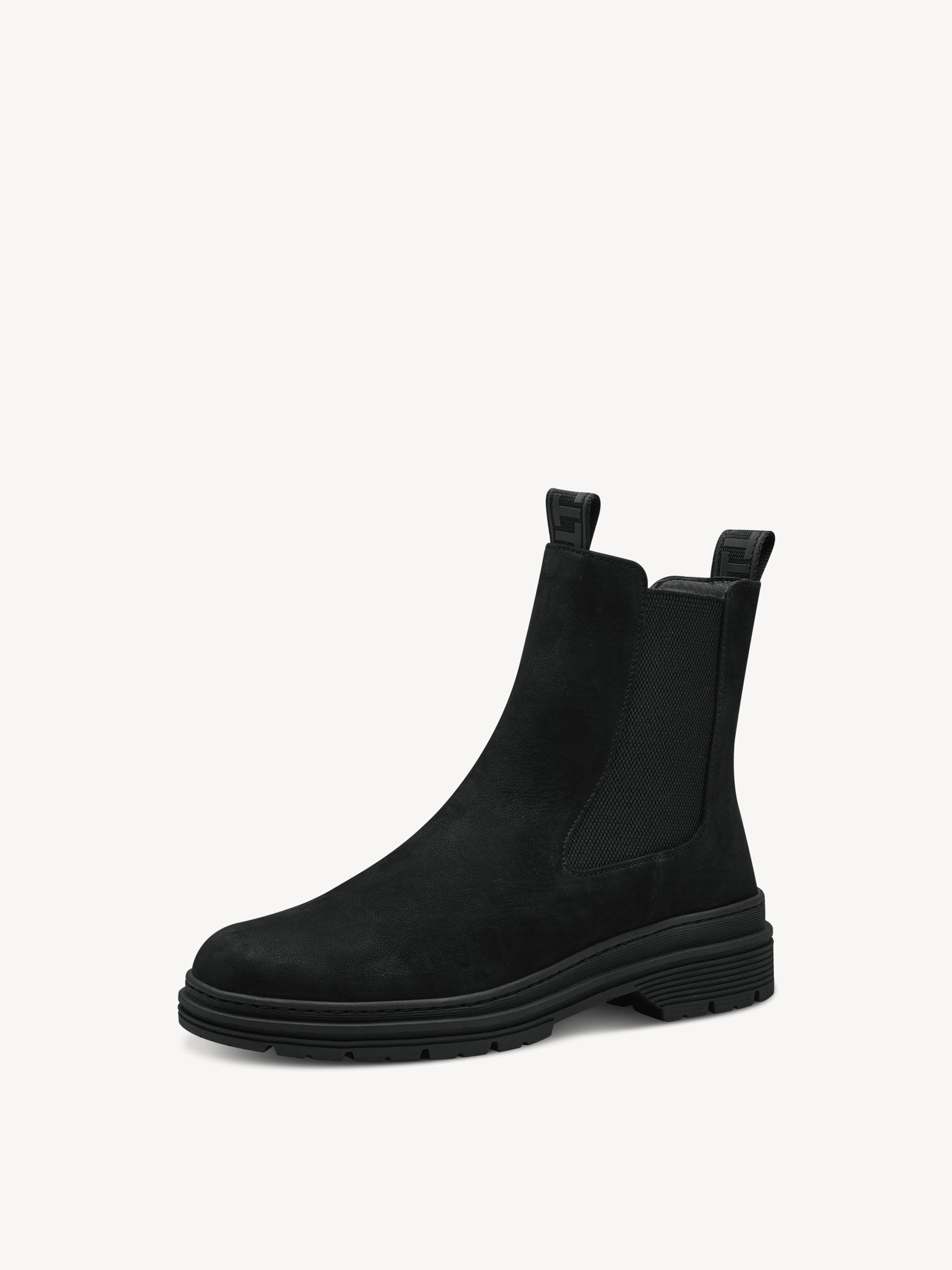 Bottine Chelsea en cuir - noir