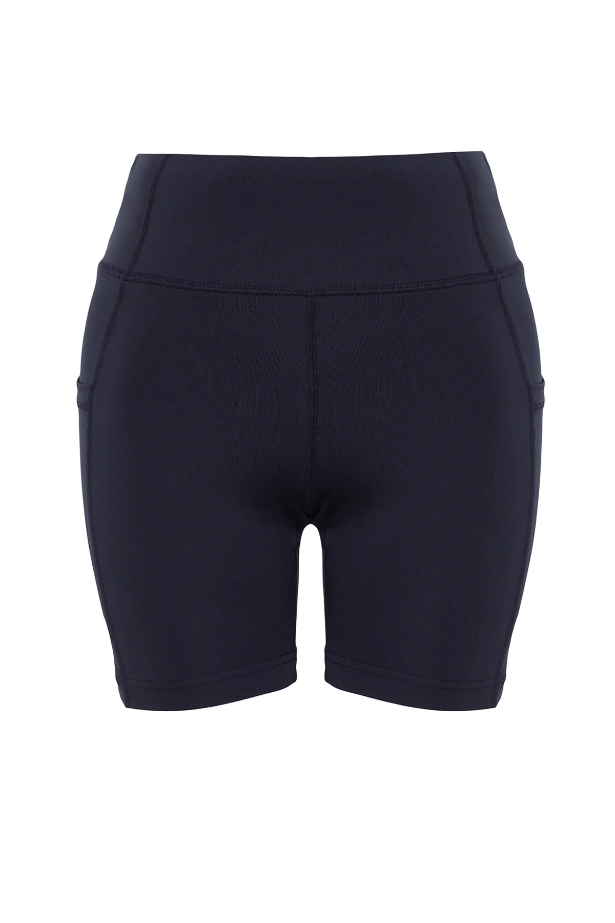 Trendyol Collection  Marineblaue gestrickte Sportshorts/kurze Leggings mit Doppeltaschendetail THMSS24TY00030