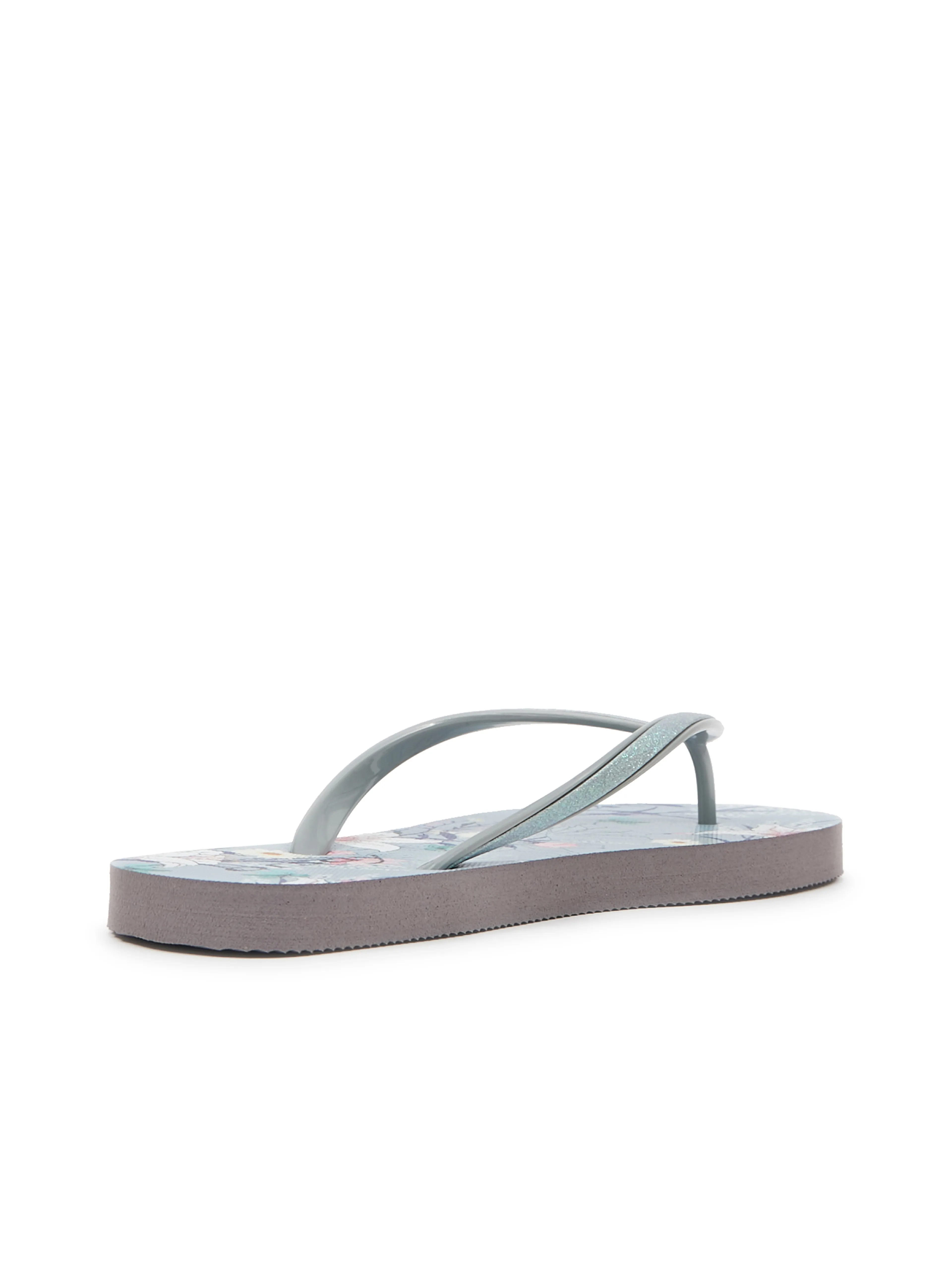 Hellblaue gemusterte Damen-Flip-Flops ORSAY