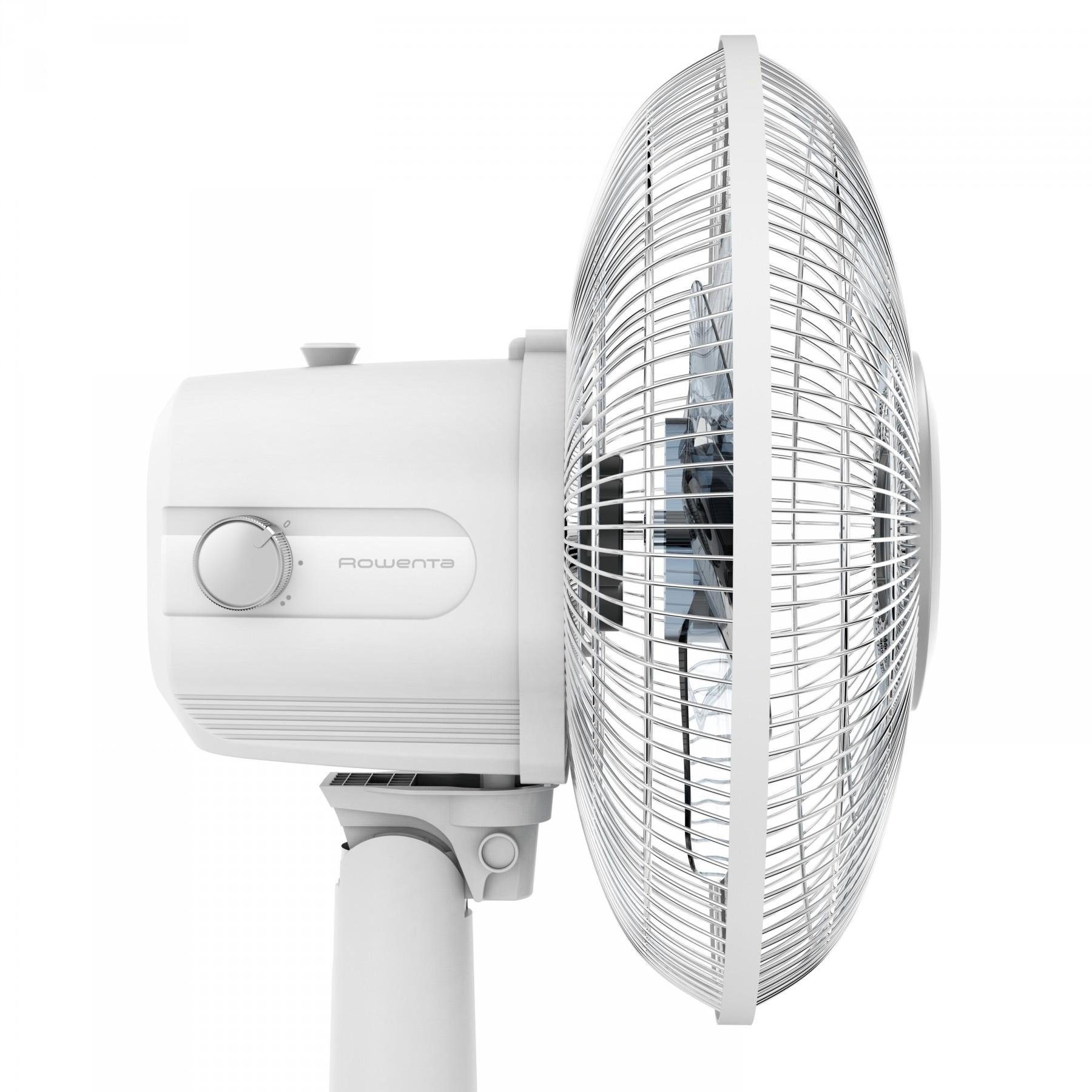 Rowenta Tischventilator VU 2310 Essential+ weiß, 2 Geschwindigkeitsstufen, oszillierend, leise