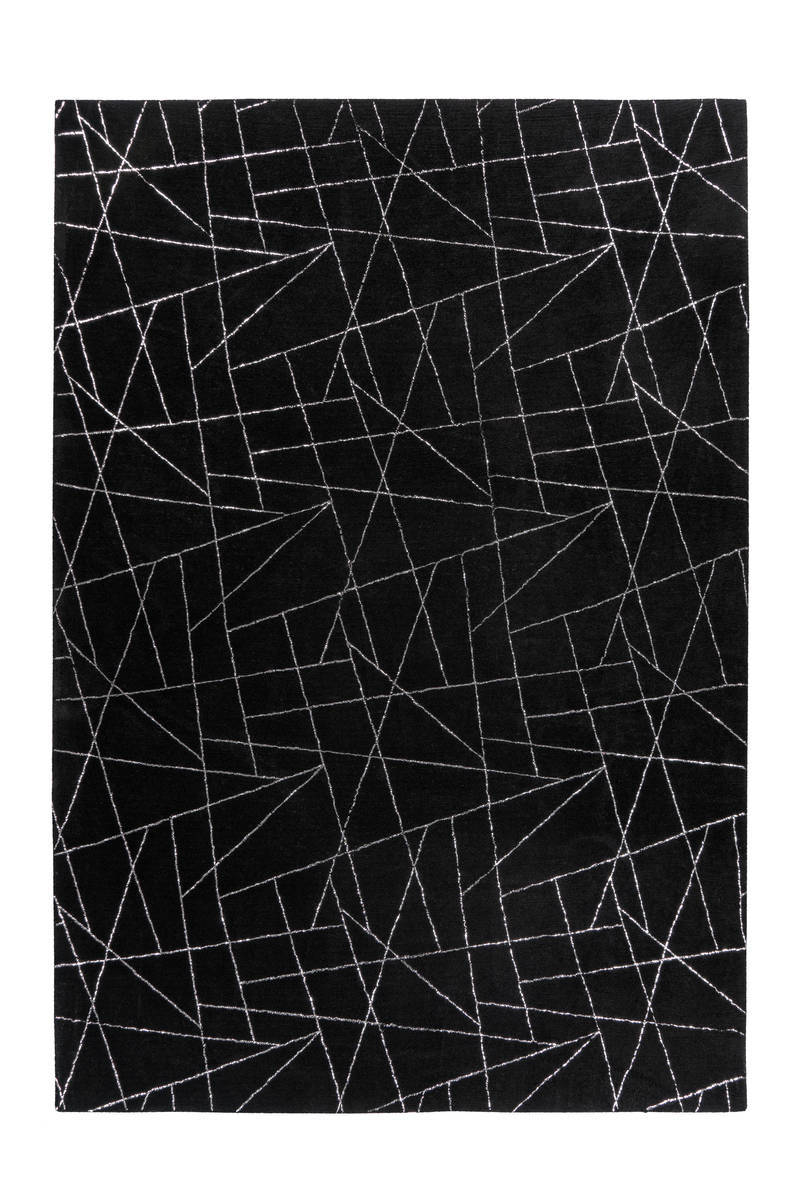 me gusta Teppich Schwarz / Silber 120cm x 170cm