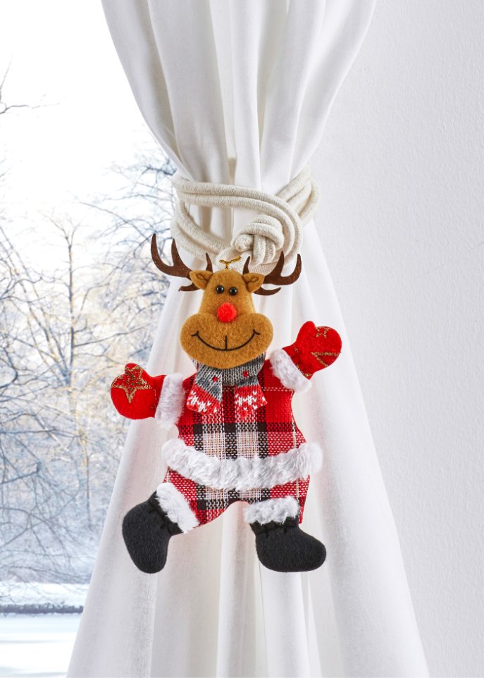 Raffhalter mit Rentier Motiv (2er Pack)