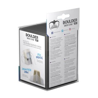 Ultimate Guard Boulder Deck Case 100+ Standard Size Onyx