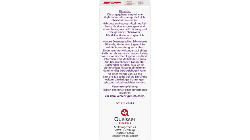Doppelherz Kollagen + Biotin + Ceramide 10 Trinkampullen
