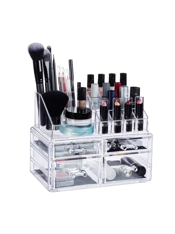 relaxdays Make Up Organizer in Transparent günstig kaufen onesize