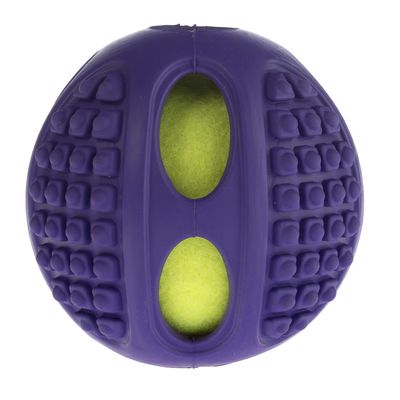 Hundespielzeug Gummi-Tennis-Ball 2in1