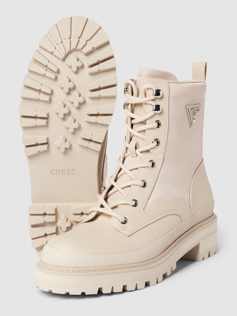 Boots in Leder-Optik Modell 'BADA' in beige